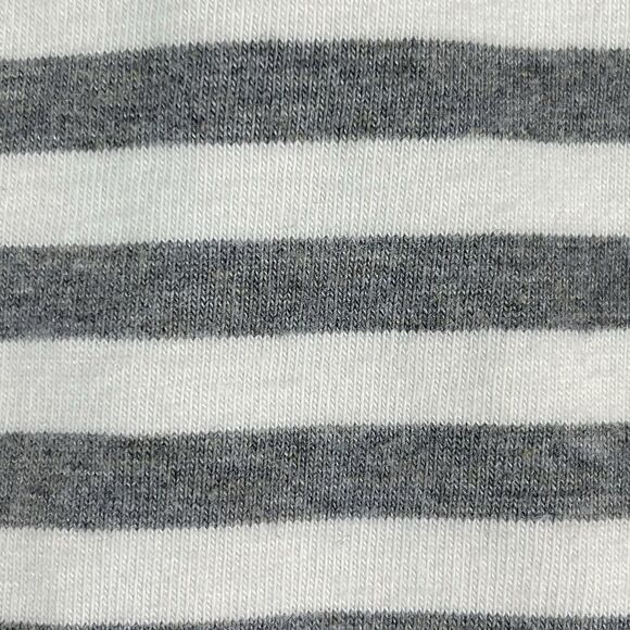 T by TALBOTS Long Sleeve Tee Women's LP Cream & Grey Stripe Basic Preppy Classic - Picture 15 of 16